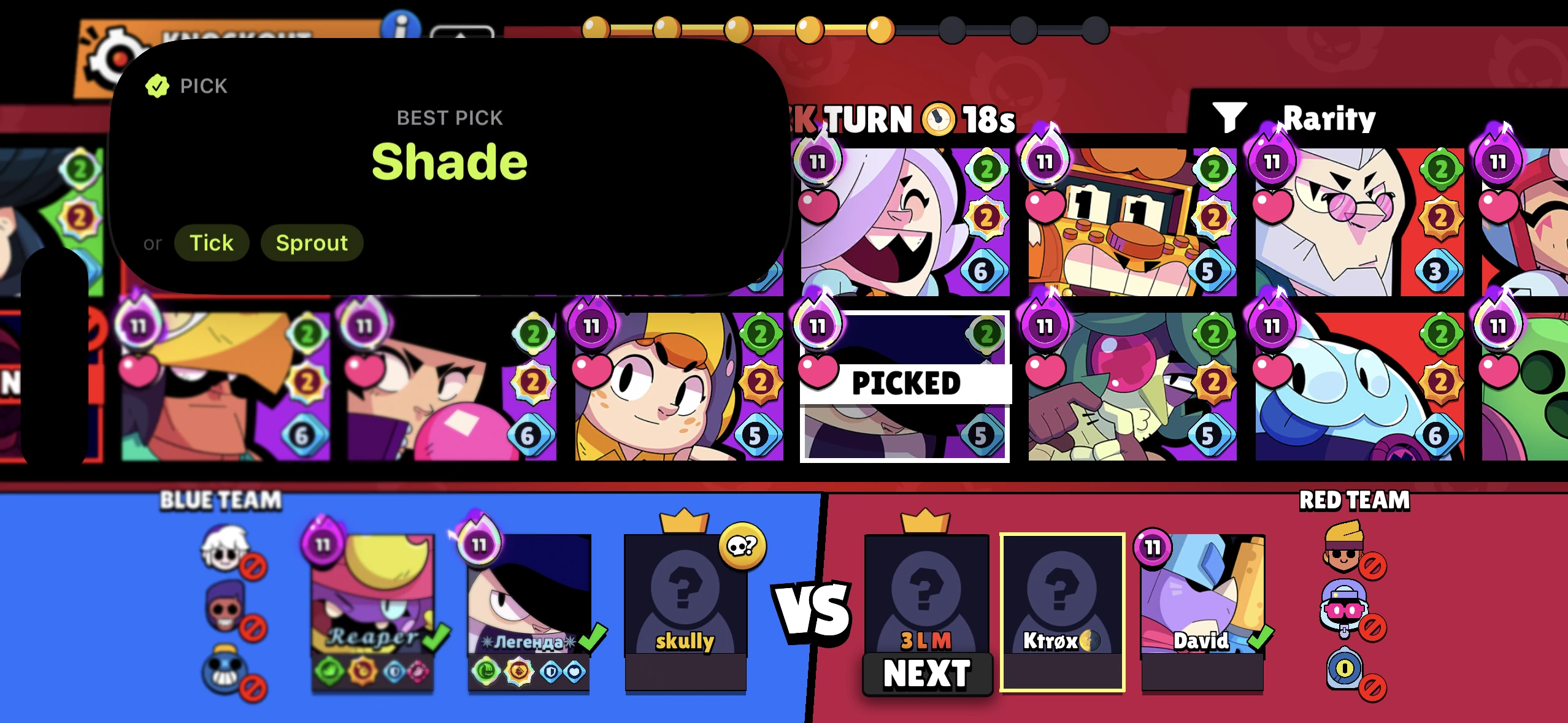 Live Draft advice over a real Brawl Stars draft